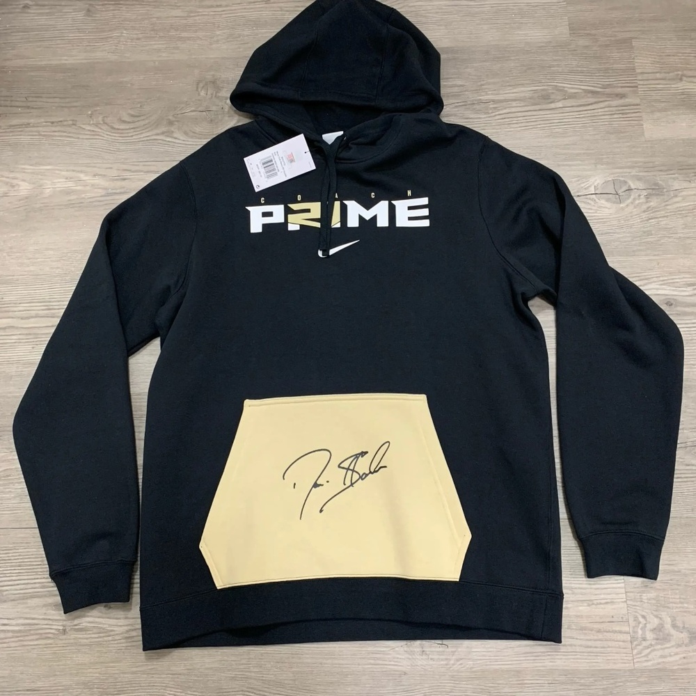 Nike Deion Sanders Coach Prime Club Fleece Hoodie M31777D (Black/Gold)